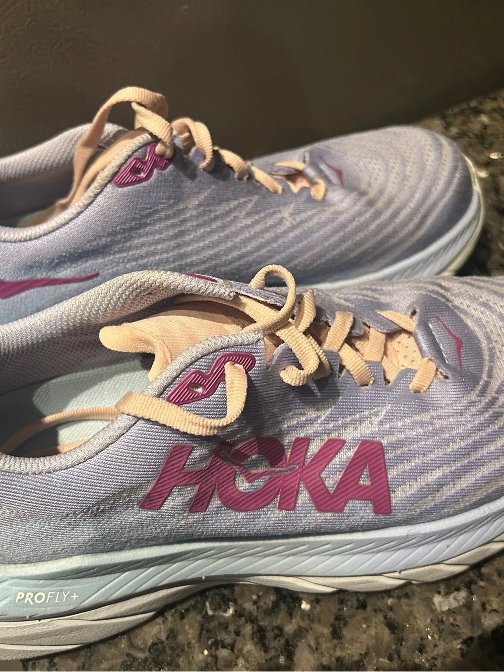 Hoka Lavender and Pink Women's Running Shoes